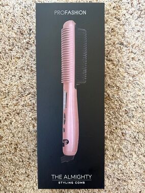 Profashion Pink/Rose Gold Corded Hair Straightening Brush